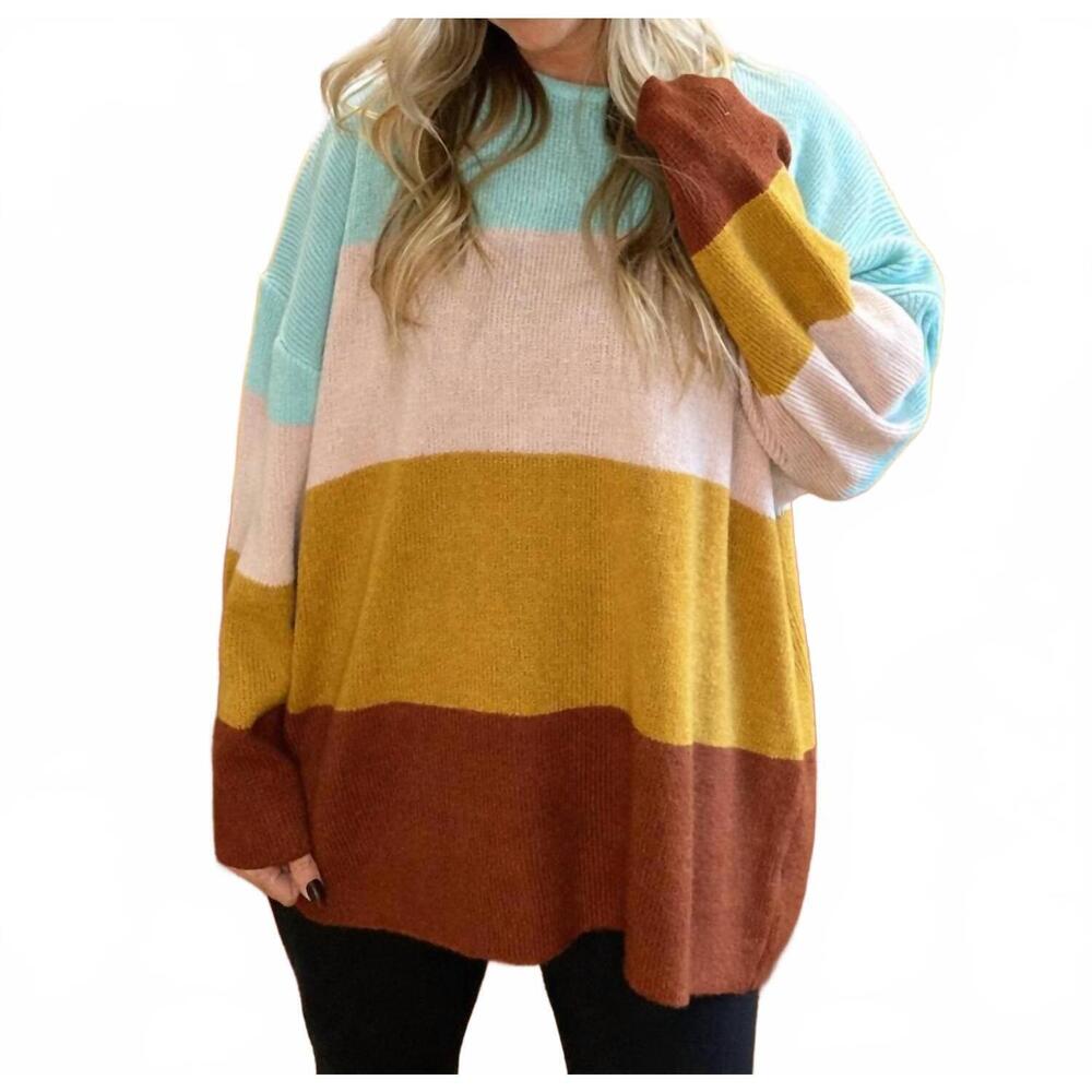 NEW SEW IN LOVE neo sweater top in multi